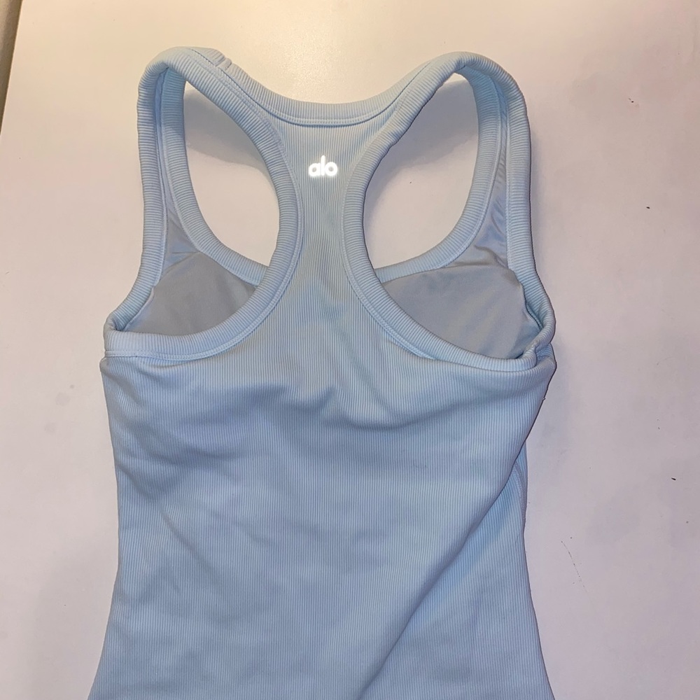 Alo Yoga Blue Workout Top
